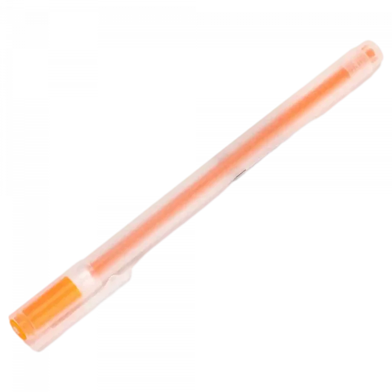 MUMUSO Gelstift in Orange mit präziser Tinte – ideal für Notizen und kreative Arbeiten.