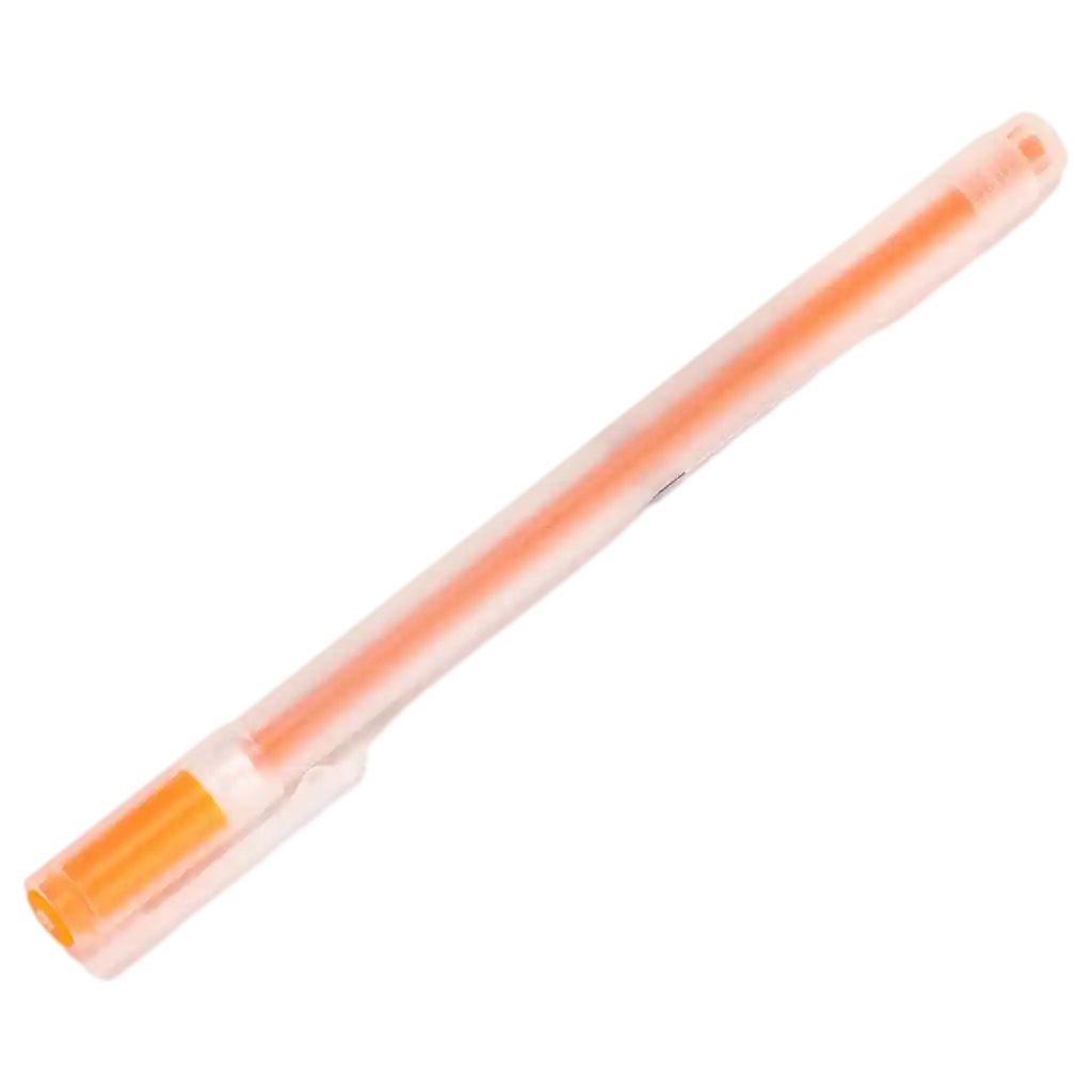 MUMUSO Gelstift in Orange mit präziser Tinte – ideal für Notizen und kreative Arbeiten.