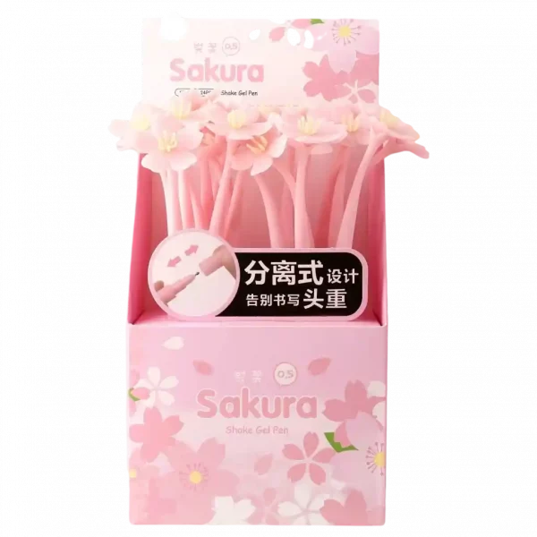 MUMUSO Gelstift (Sakura) in Pink – ästhetisches Schreibwerkzeug für kreative Projekte.