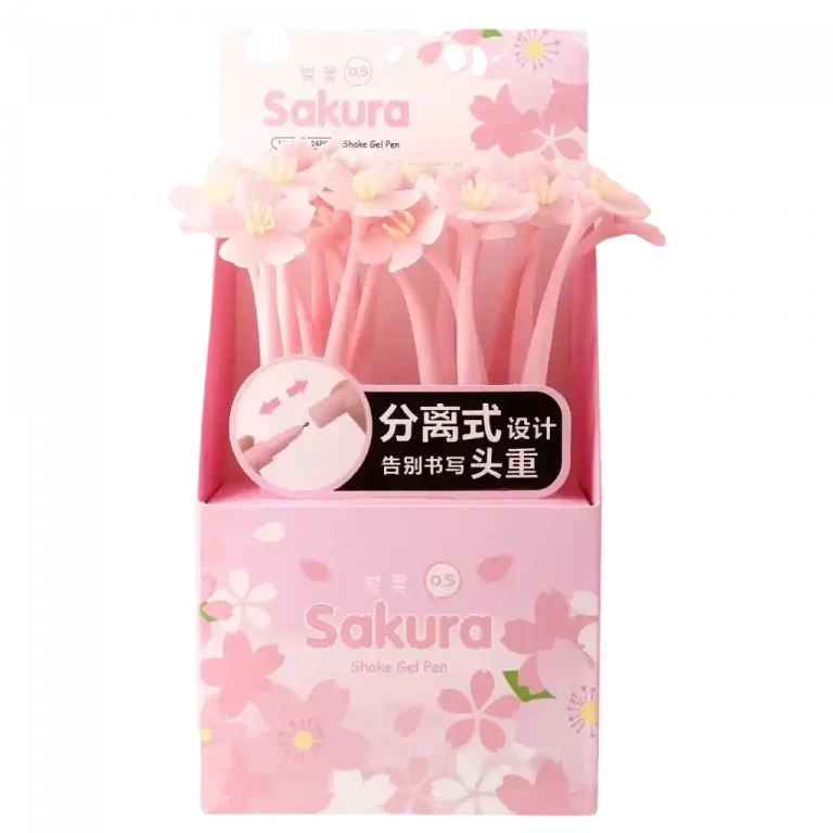 MUMUSO Gelstift (Sakura) in Pink – ästhetisches Schreibwerkzeug für kreative Projekte.
