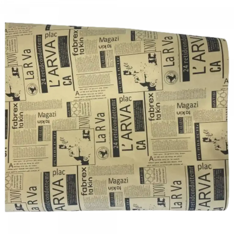 MUMUSO Geschenkpapier, braunes Zeitungspapier – ideal zum Einpacken von Geschenken für jeden Anlass.