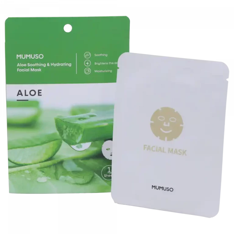 MUMUSO Gesichtsmaske mit Aloe Vera, 44,2 g – beruhigende und feuchtigkeitsspendende Pflege für die Haut.