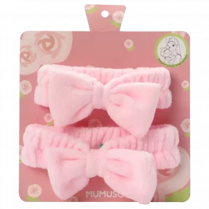 MUMUSO Haarband Set (Rosa) für Mutter und Tochter, weich und perfekt für besondere Anlässe.