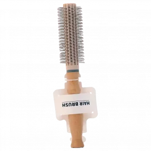 MUMUSO Haartrocknungsbürste aus Buche und Nylon in Pink – ideal für schonendes Föhnen.