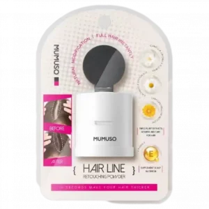 MUMUSO Hair Root Touch-Up Powder in Dunkelbraun – Instant-Haarauffrischung für lichter werdendes Haar.