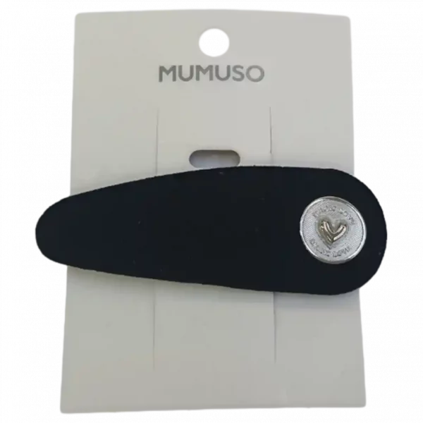MUMUSO Haarspange in schwarz aus Legierung und Polyester – stilvolles Accessoire für jeden Anlass.