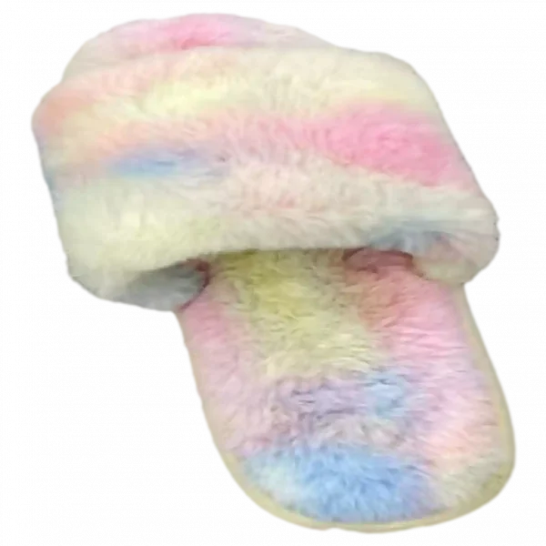 MUMUSO Hausschuhe aus der Rainbow Serie (Größe 37-38) in bunten Farben – weich und ideal für Zuhause.