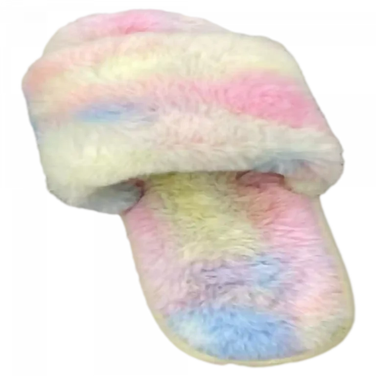 MUMUSO Hausschuhe aus der Rainbow Serie (Größe 37-38) in bunten Farben – weich und ideal für Zuhause.