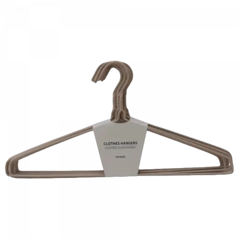 MUMUSO Kleiderbügel aus Metall mit PVC-Beschichtung, robust und ideal zum Aufhängen von Kleidung.