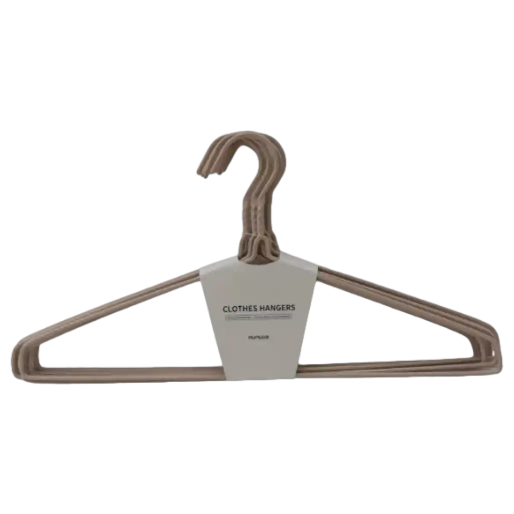 MUMUSO Kleiderbügel aus Metall mit PVC-Beschichtung, robust und ideal zum Aufhängen von Kleidung.