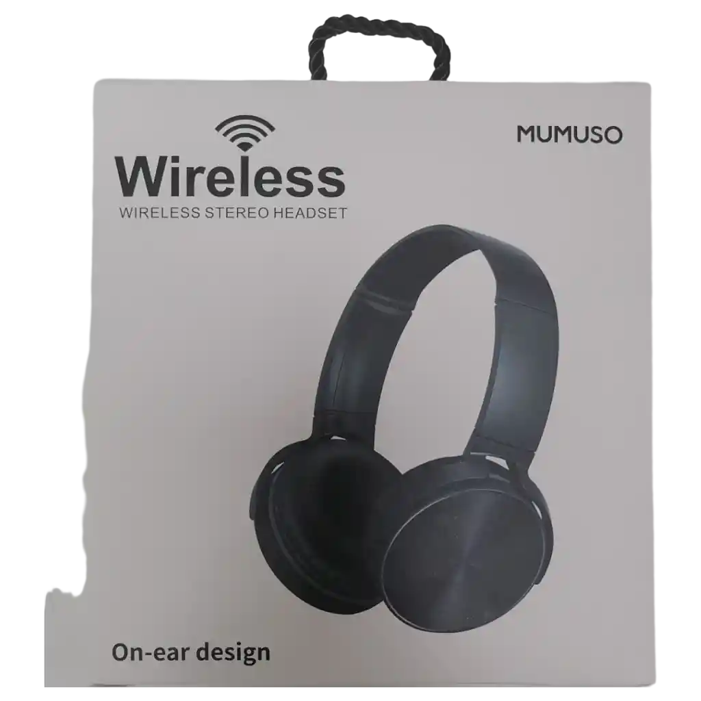 mumuso_kopfhoerer_kabellos_on-ear_schwarz.webp MUMUSO kabellose On-Ear Kopfhörer in Schwarz – ideal für Musikliebhaber unterwegs oder im Büro.