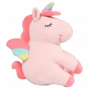 MUMUSO Kuscheltier Einhorn in Pink, aus ultraweichem Elasthan – ideal für Kinder zum Spielen und Kuscheln.