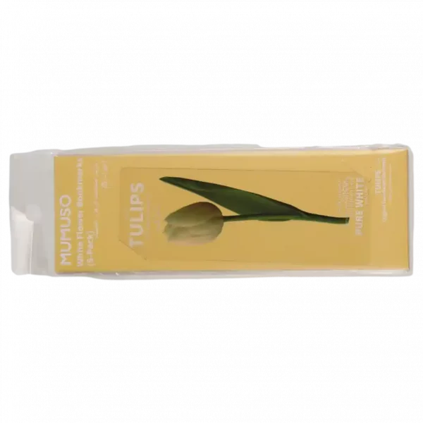 MUMUSO Lesezeichen, 5er-Pack mit weißen Tulpen – ideal für Bücherliebhaber und zur Dekoration.