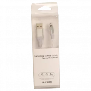 MUMUSO Lightning zu USB Kabel (Weiß) – 1 Meter lang und ideal für Apple Geräte.