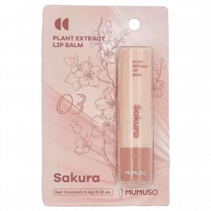 MUMUSO Lippenbalsam mit Kirschblüten, 3,4 g – perfekt hydratisierend für trockene Lippen.