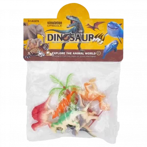 Mini-Dinosaurier-Spielzeugset aus PP mit Dinosaurier-Design (Mehrfarbig)