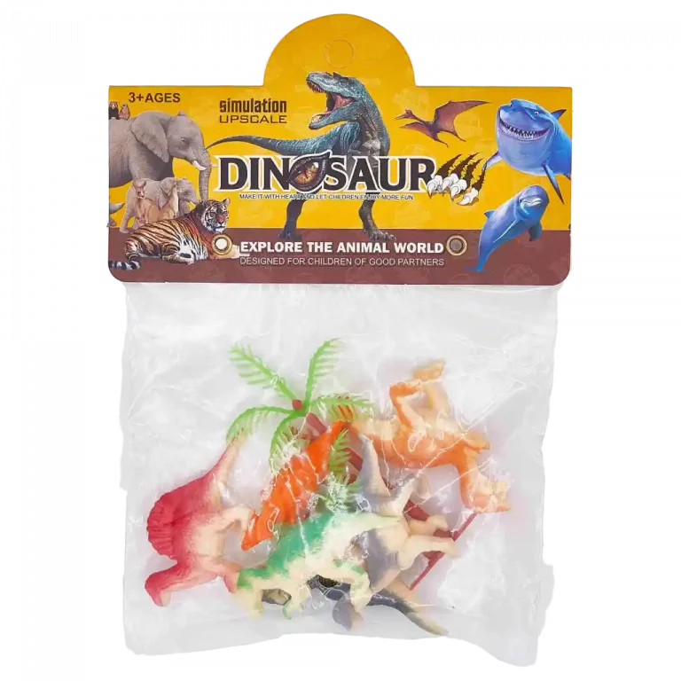 MUMUSO Mini Dinosaurier Spielzeugset aus PP, 30,4 g – vielfältige und bunte Figuren für Kinder ab 3 Jahren.