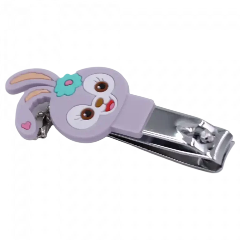 MUMUSO Nagelknipser mit Cartoon-Hase, lila – stilvolles und sicheres Werkzeug für Ihre Nägel.