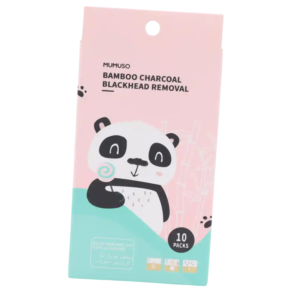 mumuso_nasenstrips_bambuskohle_mitesserentfernung_10st_2.webp MUMUSO Bambuskohle Nasenstrips zur Entfernung von Mitessern, 10 Stück – sanfte und effektive Lösung für reinere Haut.