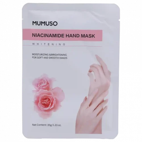 MUMUSO Niacinamide Handmaske, 66,3 g – feuchtigkeitsspendende und aufhellende Pflege für weiche Hände.