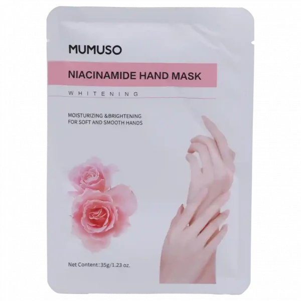 MUMUSO Niacinamide Handmaske, 66,3 g – feuchtigkeitsspendende und aufhellende Pflege für weiche Hände.