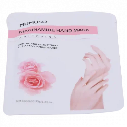 MUMUSO Niacinamide Handmaske, 66,3 g – feuchtigkeitsspendende und aufhellende Pflege für weiche Hände.