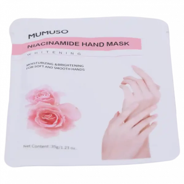 MUMUSO Niacinamide Handmaske, 66,3 g – feuchtigkeitsspendende und aufhellende Pflege für weiche Hände.