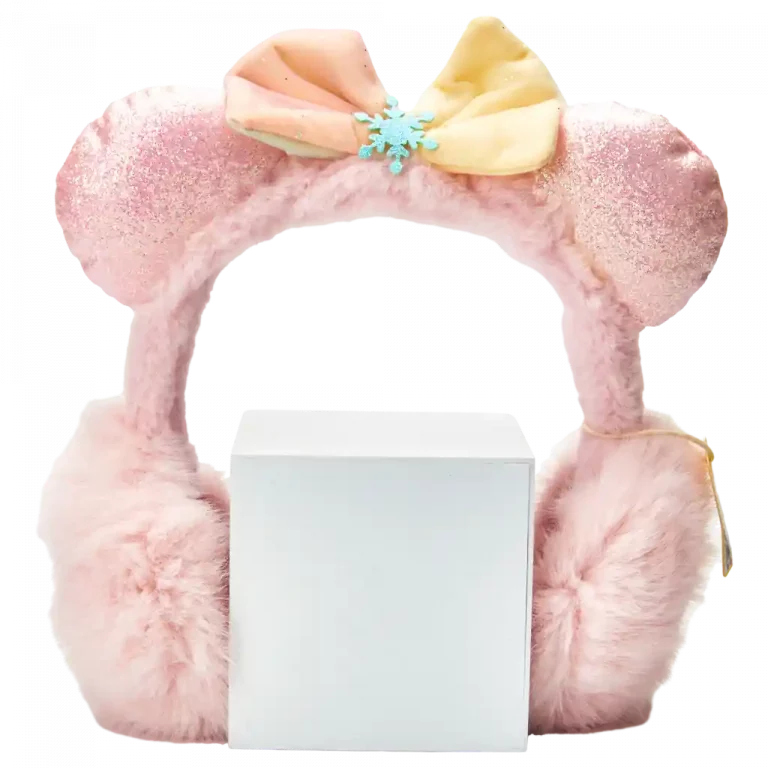 MUMUSO Ohrenschützer in Pink mit Schleife – perfekt für kalte Tage und stylische Auftritte.
