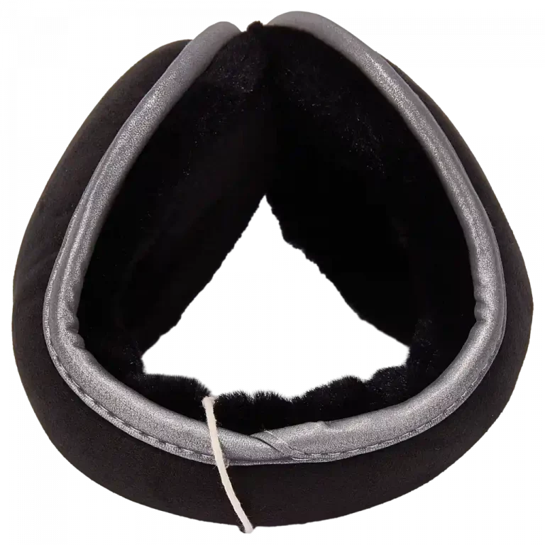 MUMUSO Ohrenschutz in Schwarz aus 100% Polyester – ideal für kaltes Wetter und Outdoor-Aktivitäten.