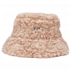 MUMUSO pelzhut in beige, aus 100% Polyester – modischer und bequemer Fischerhut.