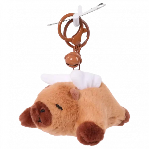 MUMUSO Plüsch Anhänger mit fliegendem Capybara - eine niedliche Ergänzung für Taschen oder Schlüssel.