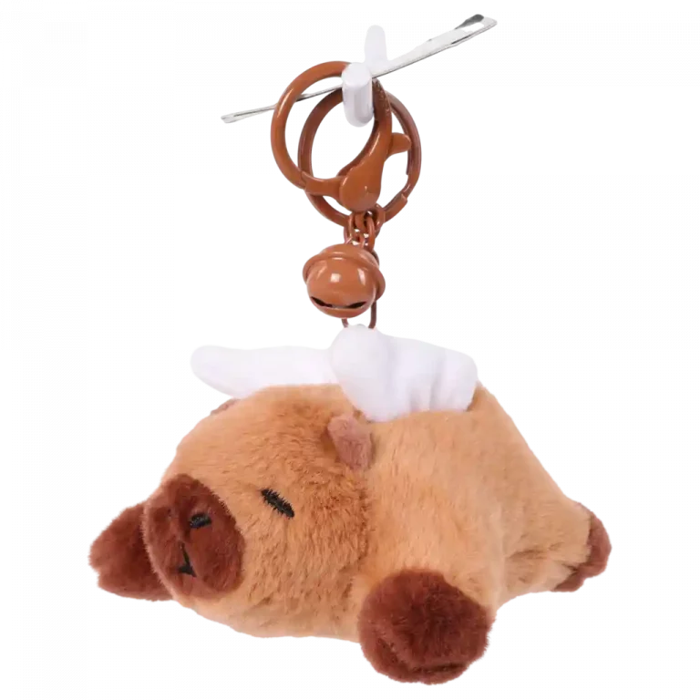 MUMUSO Plüsch Anhänger mit fliegendem Capybara - eine niedliche Ergänzung für Taschen oder Schlüssel.