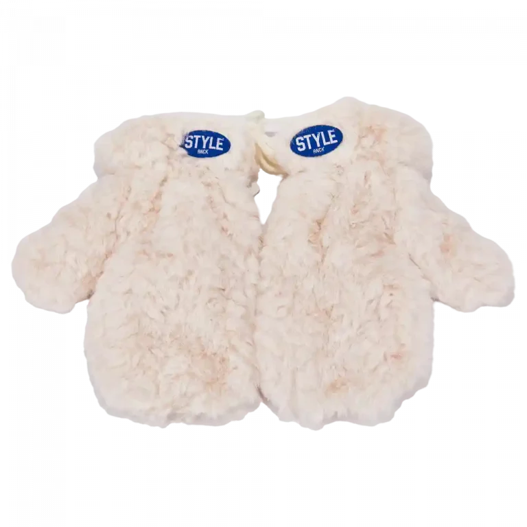 MUMUSO warme handschuhe aus plüsch in beige – ideal für kalte Tage und bequemen Tragekomfort.