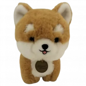 MUMUSO Plüschspielzeug Shiba Inu (18 cm) aus Kunsthasenfell in Braun – weich und niedlich für Kinder.