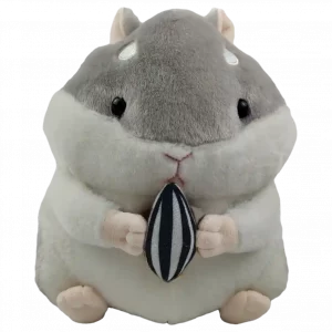 MUMUSO Plüschtier Grauer Hamster - kuscheliges Spielzeug aus Polyester für Kinder.