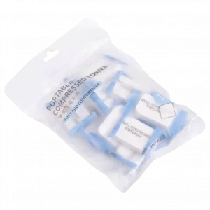 MUMUSO komprimiertes Handtuch für die Gesichtsreinigung – weich und ideal für unterwegs.