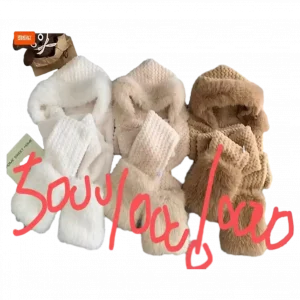 MUMUSO dicke Frühlingsherbstschal in Weiß aus 100% Polyester – warm und stylisch für kalte Tage.