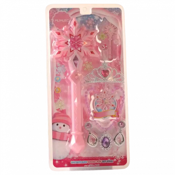MUMUSO Schneeflocken-Zauberset in Pink – fantasievoller Spielspaß für Kinder ab 3 Jahren.