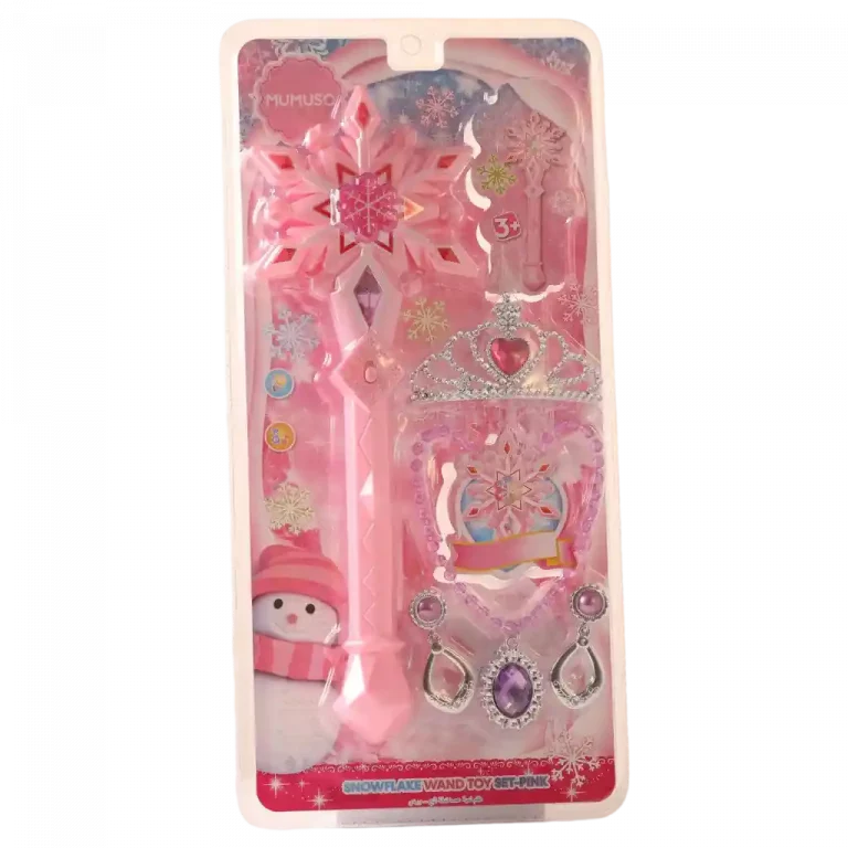 MUMUSO Schneeflocken-Zauberset in Pink – fantasievoller Spielspaß für Kinder ab 3 Jahren.