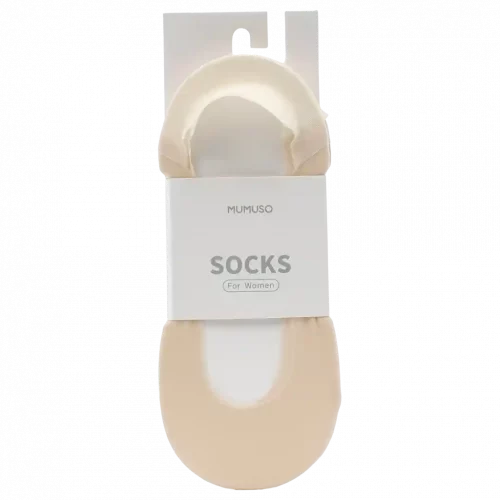MUMUSO Sneakersocken für Damen in Beige, aus angenehm weichem Material – ideal für den täglichen Gebrauch.