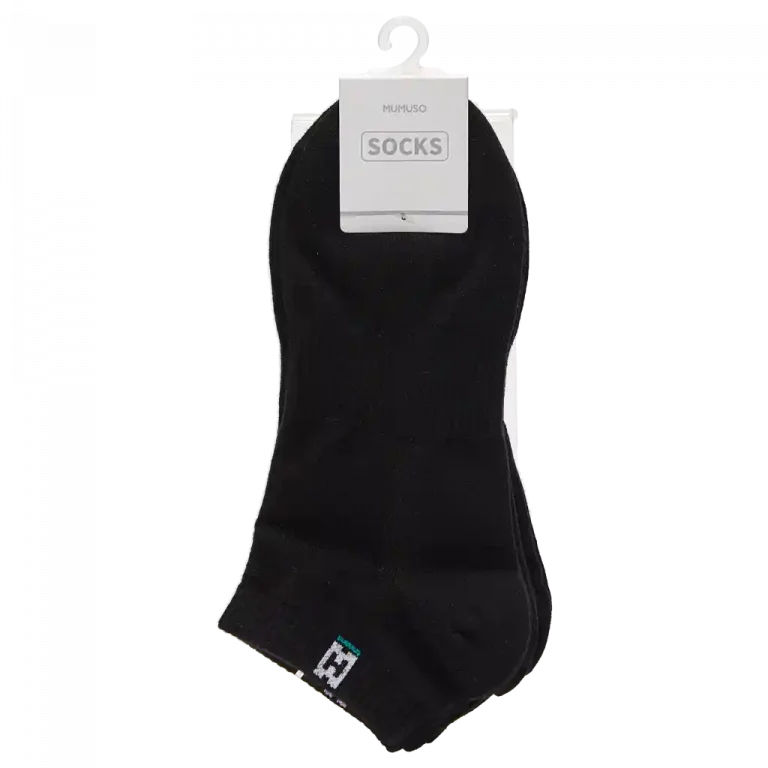 MUMUSO Sneakersocken für Herren (Schwarz) – komfortabel und ideal für den täglichen Gebrauch.