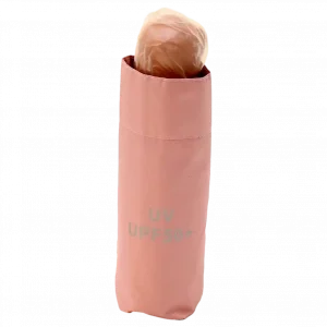 MUMUSO Sonnen-Regenschirm (Pink) mit UV-Schutz, ideal für Sonnenschutz und stilvolle Aufbewahrung.