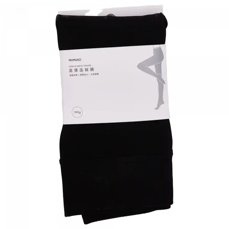 MUMUSO schwarze, elastische Strumpfhose (190 G) – ideal für vielseitige Outfits und den täglichen Gebrauch.