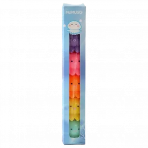 MUMUSO Tinten-Hochlighter in fünf Farben – bunt und ideal für kreative Schreibarbeiten.