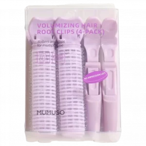 MUMUSO volumizing hair root clips, 4er-Pack in lila – ideal für voluminöses Haarstyling und einfache Anwendung.