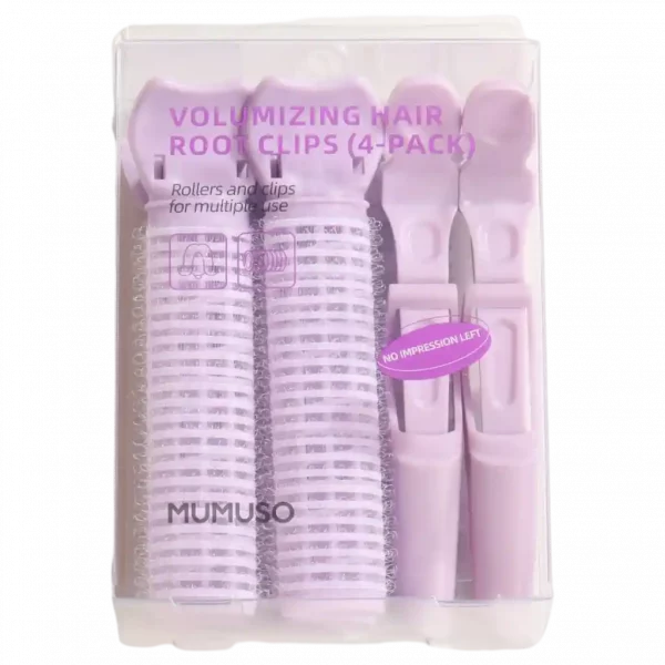 MUMUSO volumizing hair root clips, 4er-Pack in lila – ideal für voluminöses Haarstyling und einfache Anwendung.