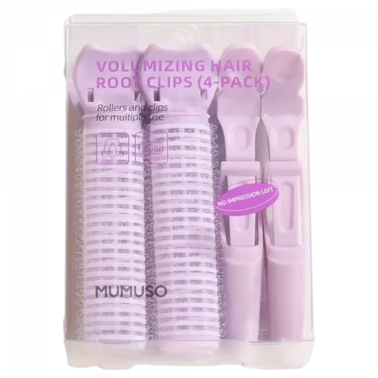 MUMUSO volumizing hair root clips, 4er-Pack in lila – ideal für voluminöses Haarstyling und einfache Anwendung.