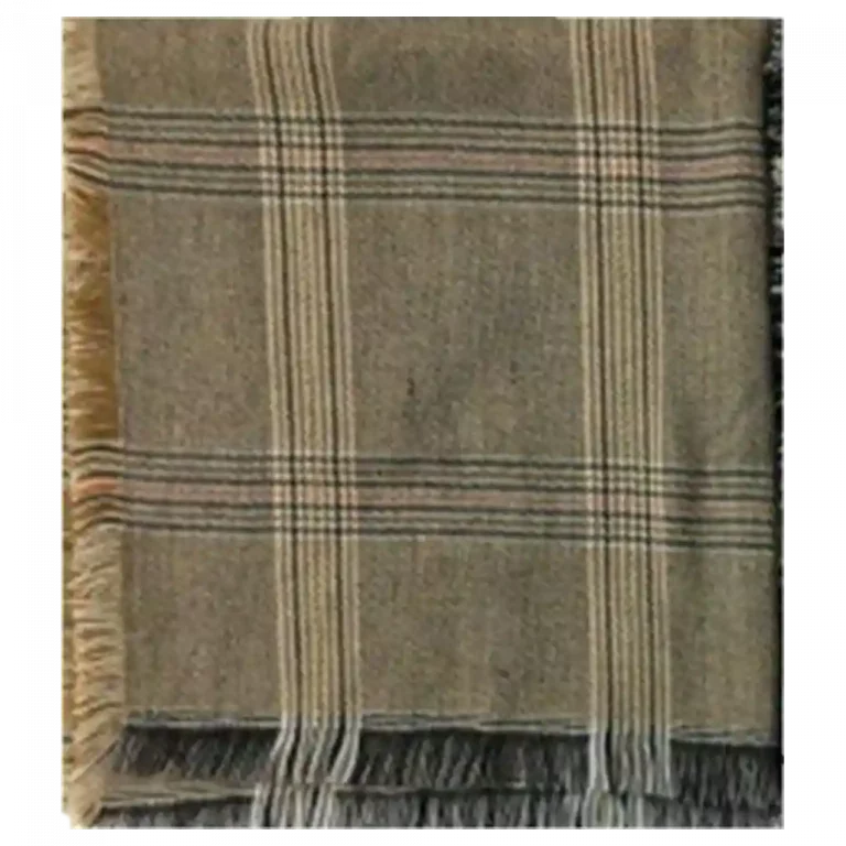 MUMUSO Winter Schal in Braun mit kariertem Muster – ideal für kalte Tage und stylishe Outfits.