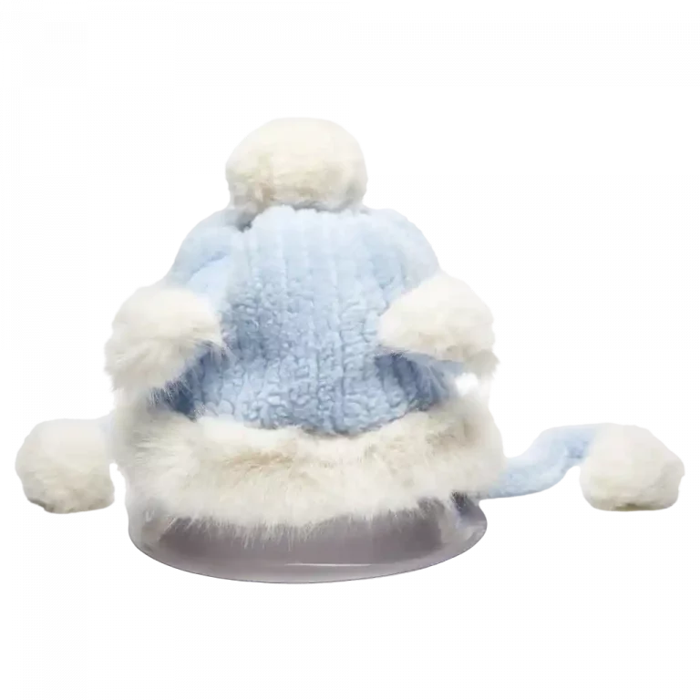 MUMUSO Wollmütze in Blau – warme und bequeme Kopfbedeckung aus 100% Polyester für kalte Tage.