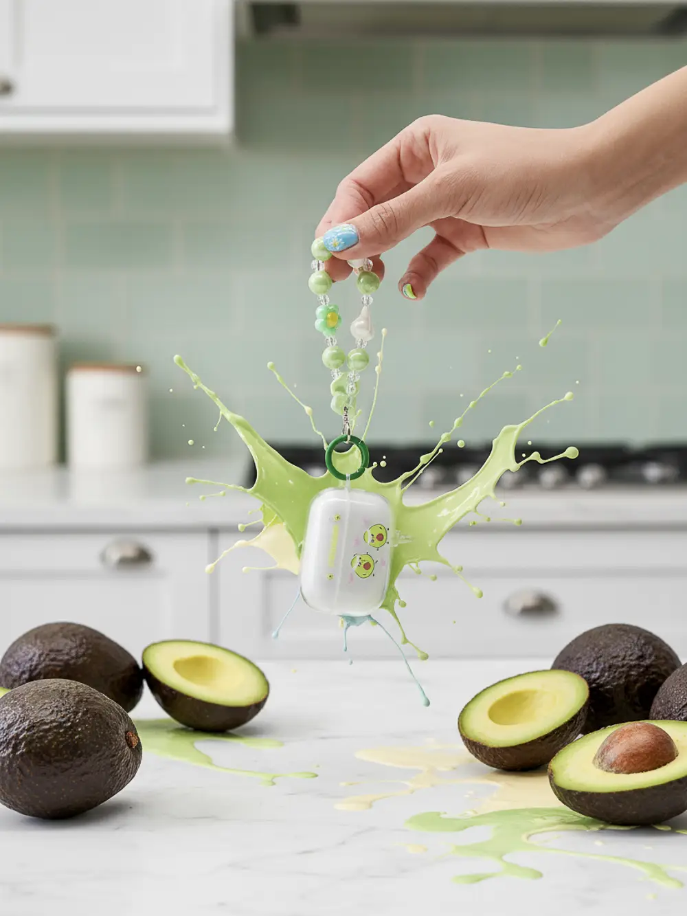 220Air20Pod20Case20mit20Schmuckkette20und20Avocadomotiv.webp TPU-Schutzhülle für AirPods Pro 2 mit Avocado-Design, 5×6,5×2,5 cm (Transparent/Grün)